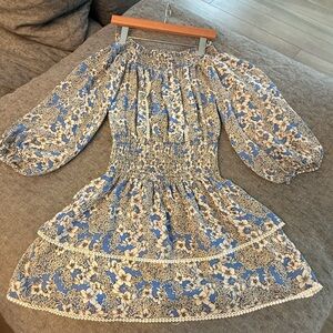 Parker Blue and White Patterned Fabric